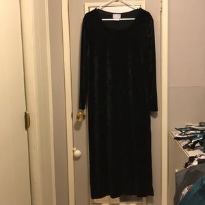 Black Velvet maxi dress